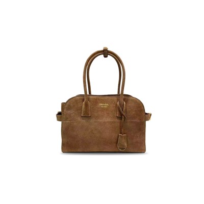 PRADA MEDIUM SUEDE TOTE BAG  (32*23.5*16cm)
